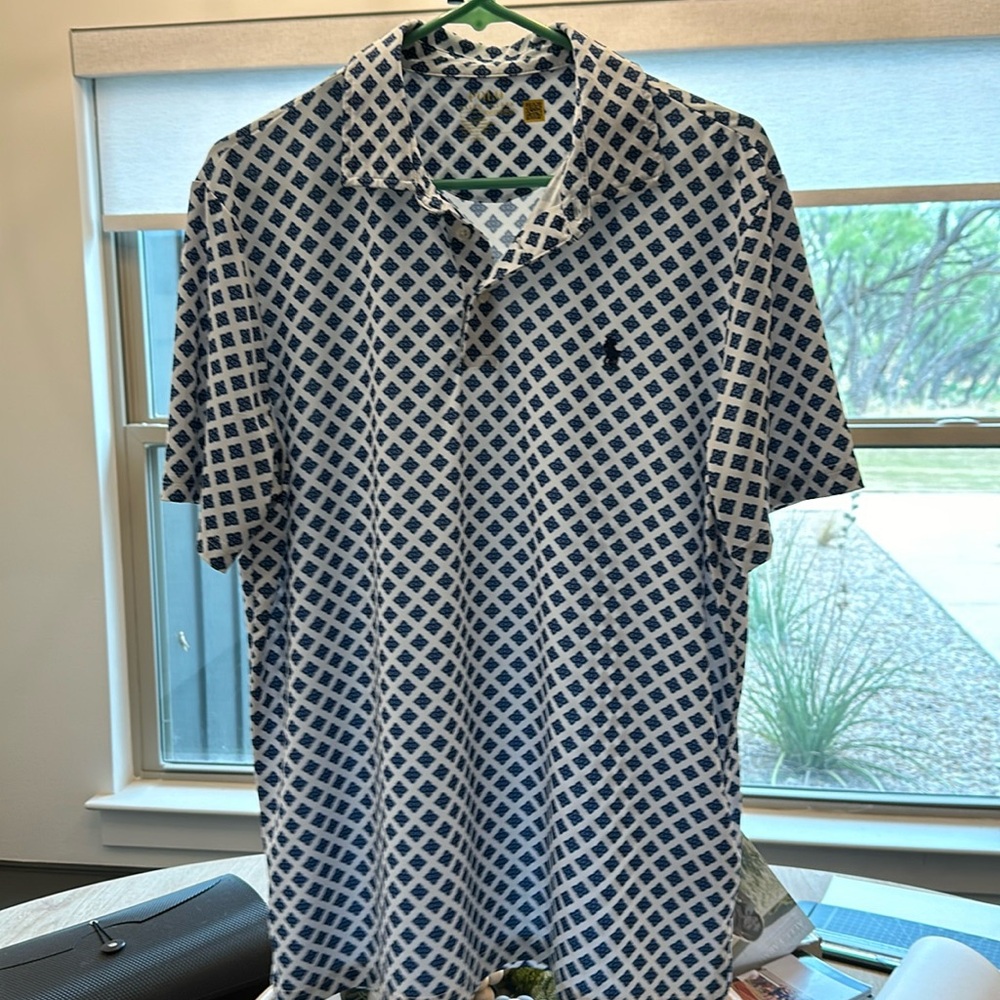 POLO performance polo medium blue/white